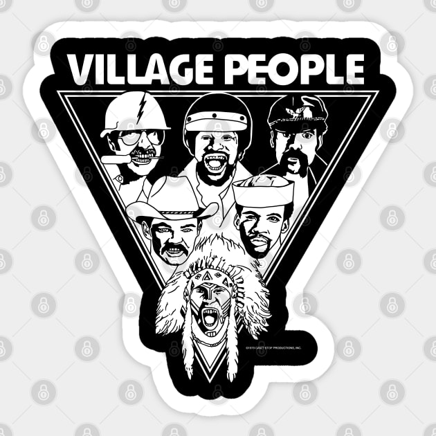 The Village People Sticker by Chewbaccadoll